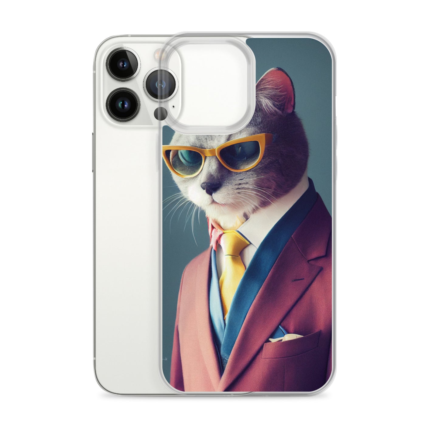 iPhone Case - Slick Business Cat in Yellow Tie