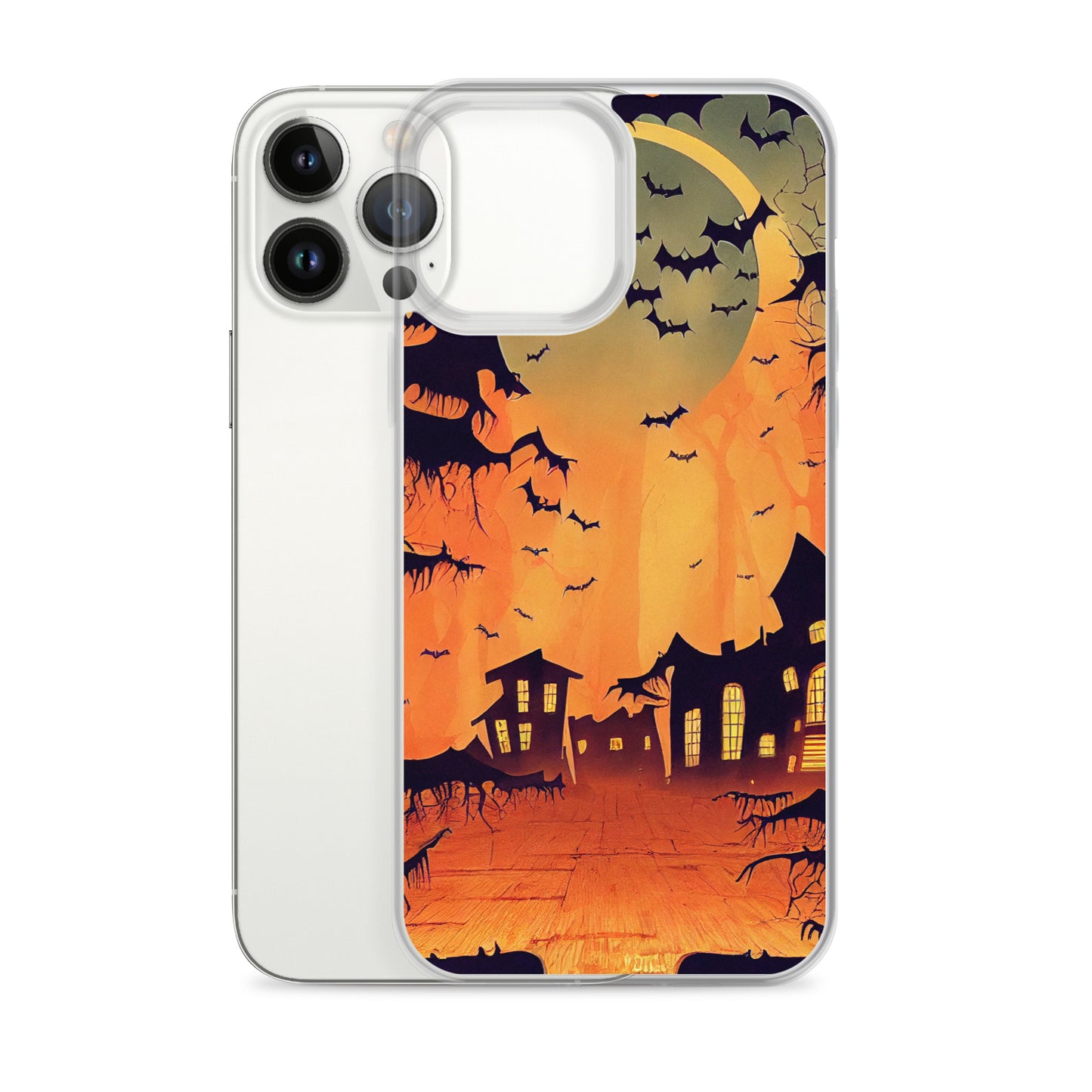 iPhone Case - Orange Halloween Moon