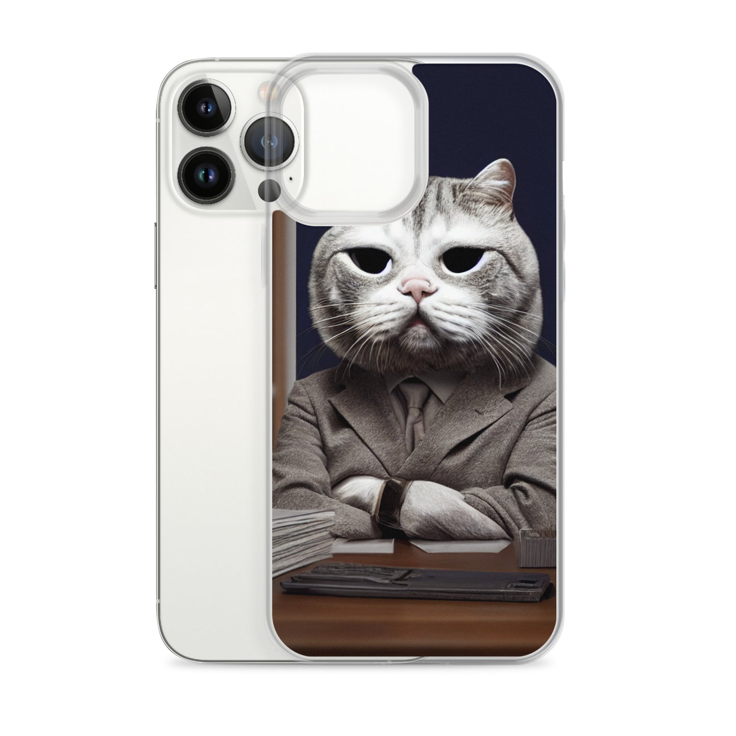 iPhone Case - Disappointed Business Cat Boss