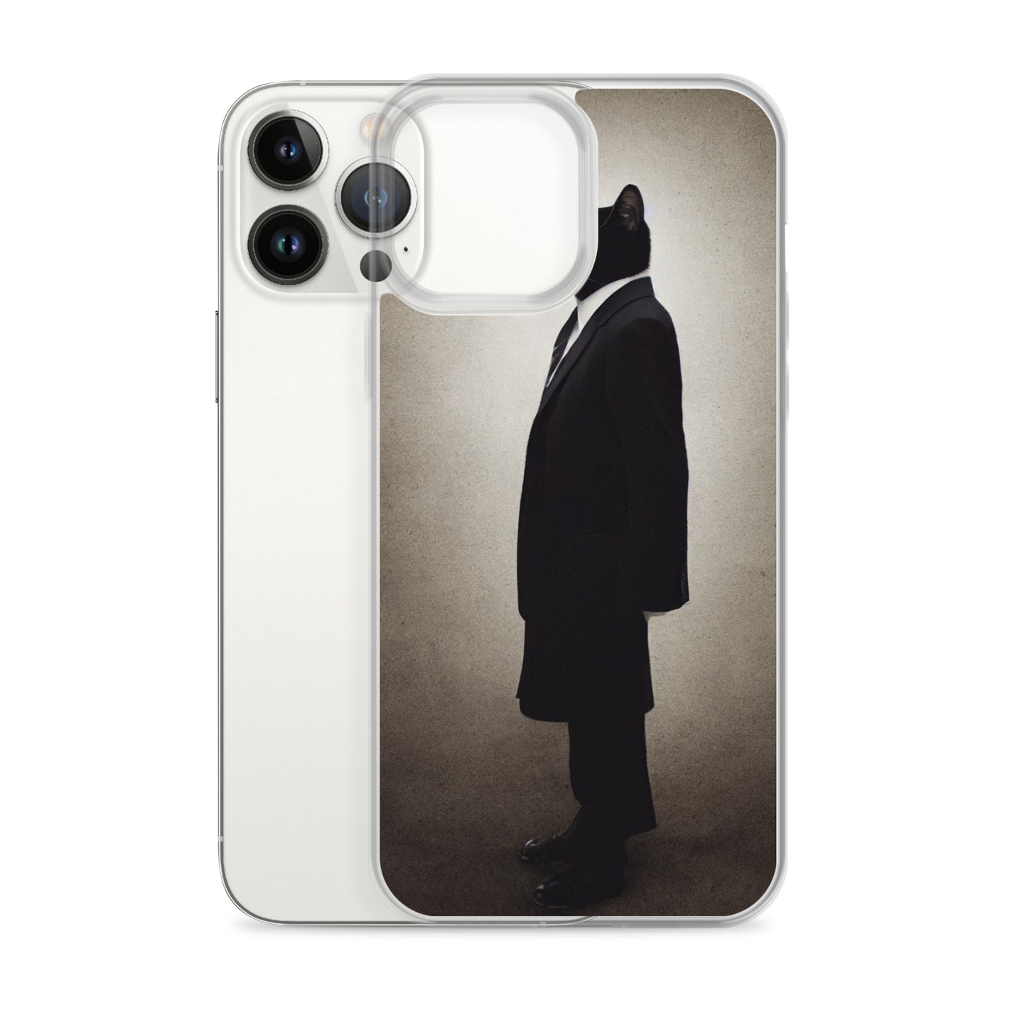 iPhone Case - Side Profile of Business Cat Boss