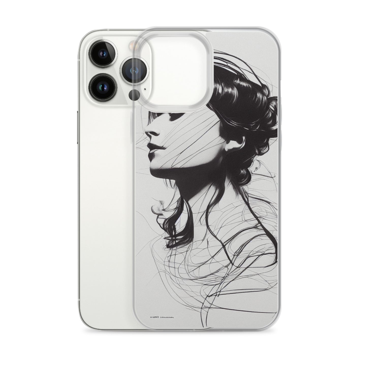 iPhone Case - Line Drawing of Woman's Profile