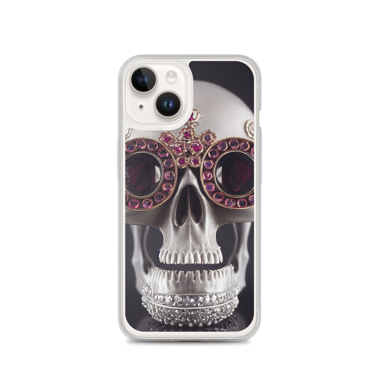 iPhone Case - Ornate Ruby Eyed Skull