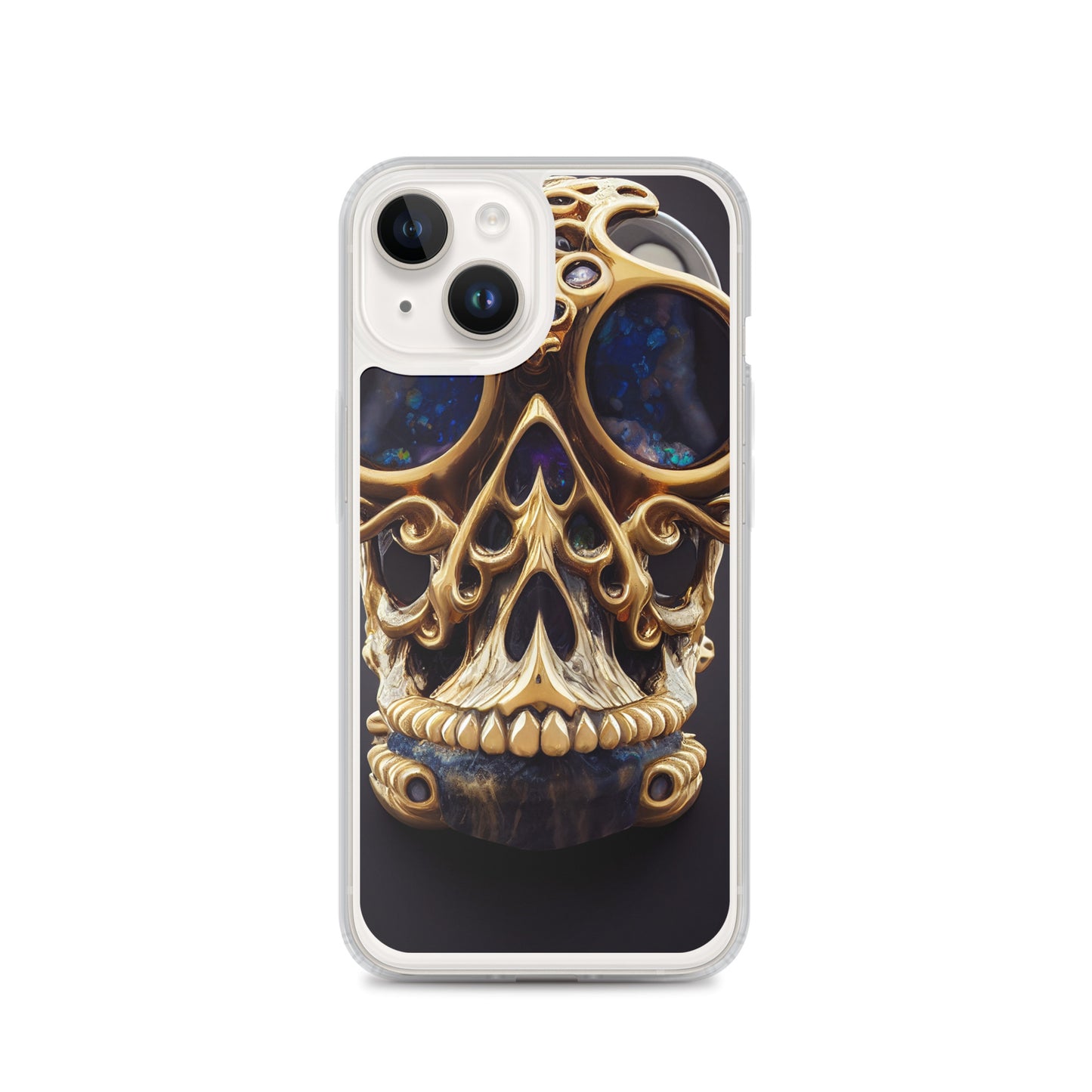 iPhone Case - Agate and Golden Skull