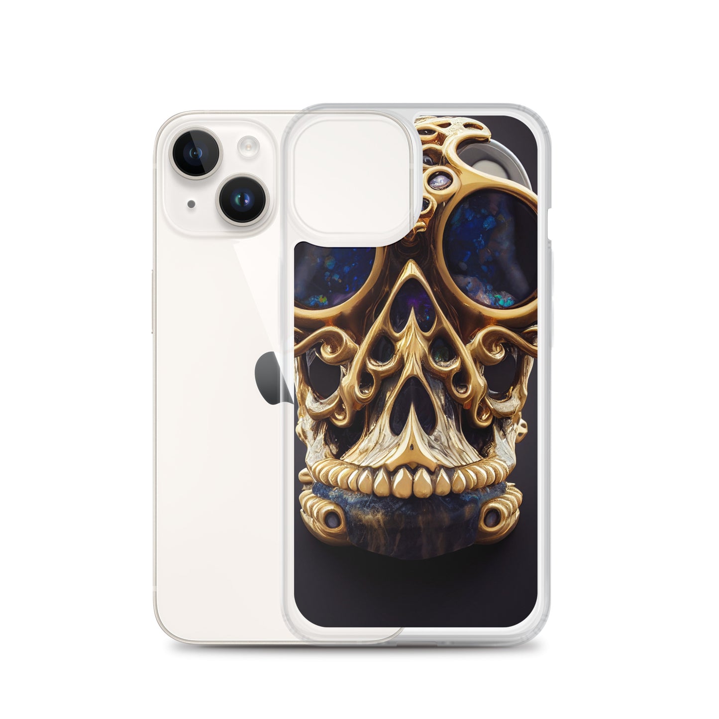 iPhone Case - Agate and Golden Skull