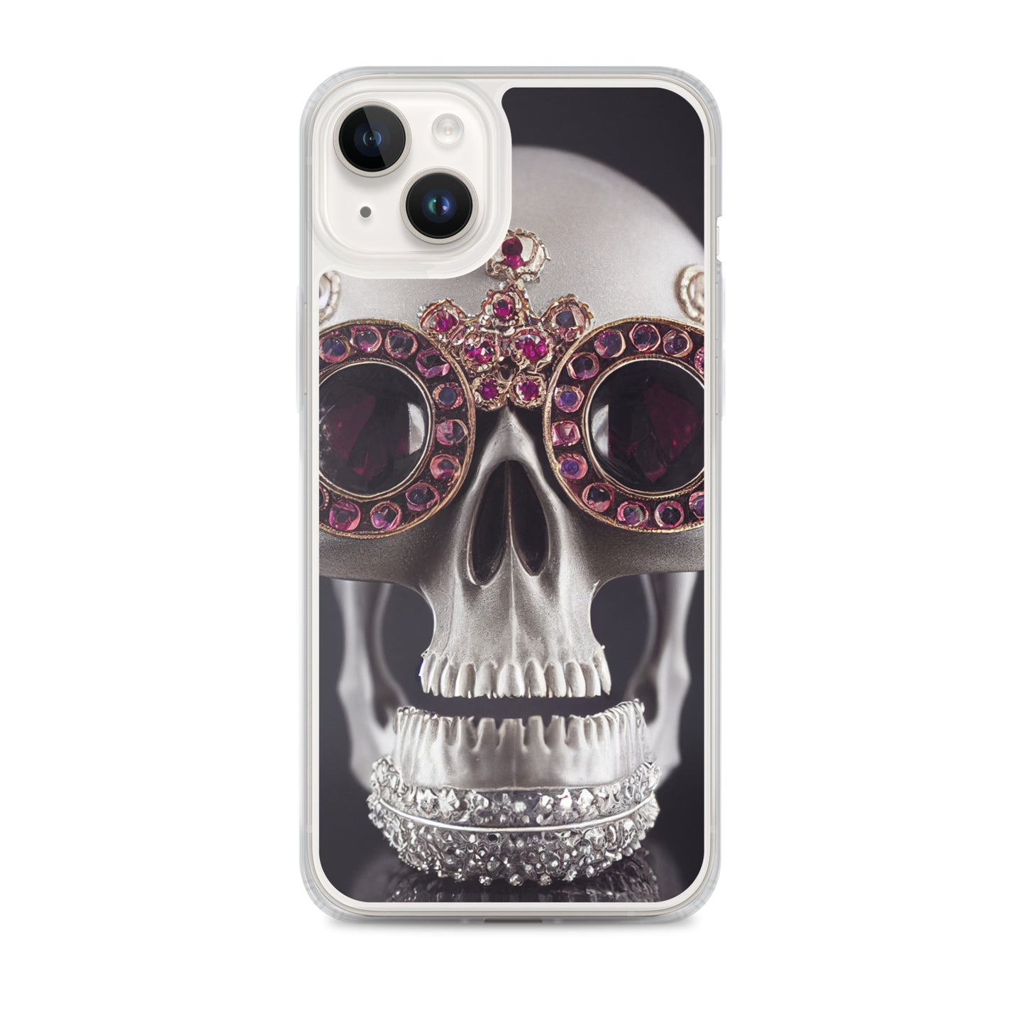 iPhone Case - Ornate Ruby Eyed Skull