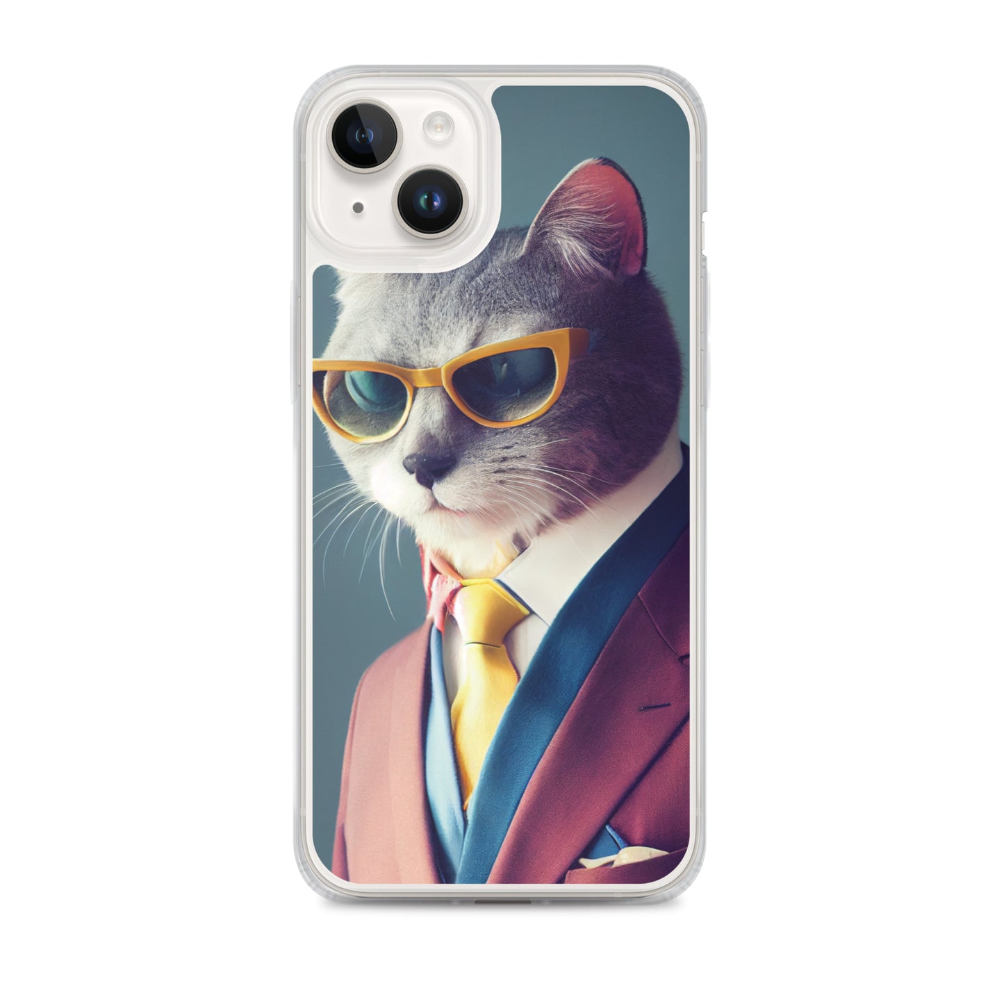 iPhone Case - Slick Business Cat in Yellow Tie