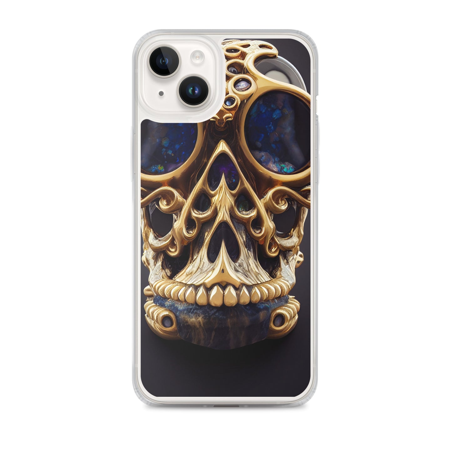 iPhone Case - Agate and Golden Skull