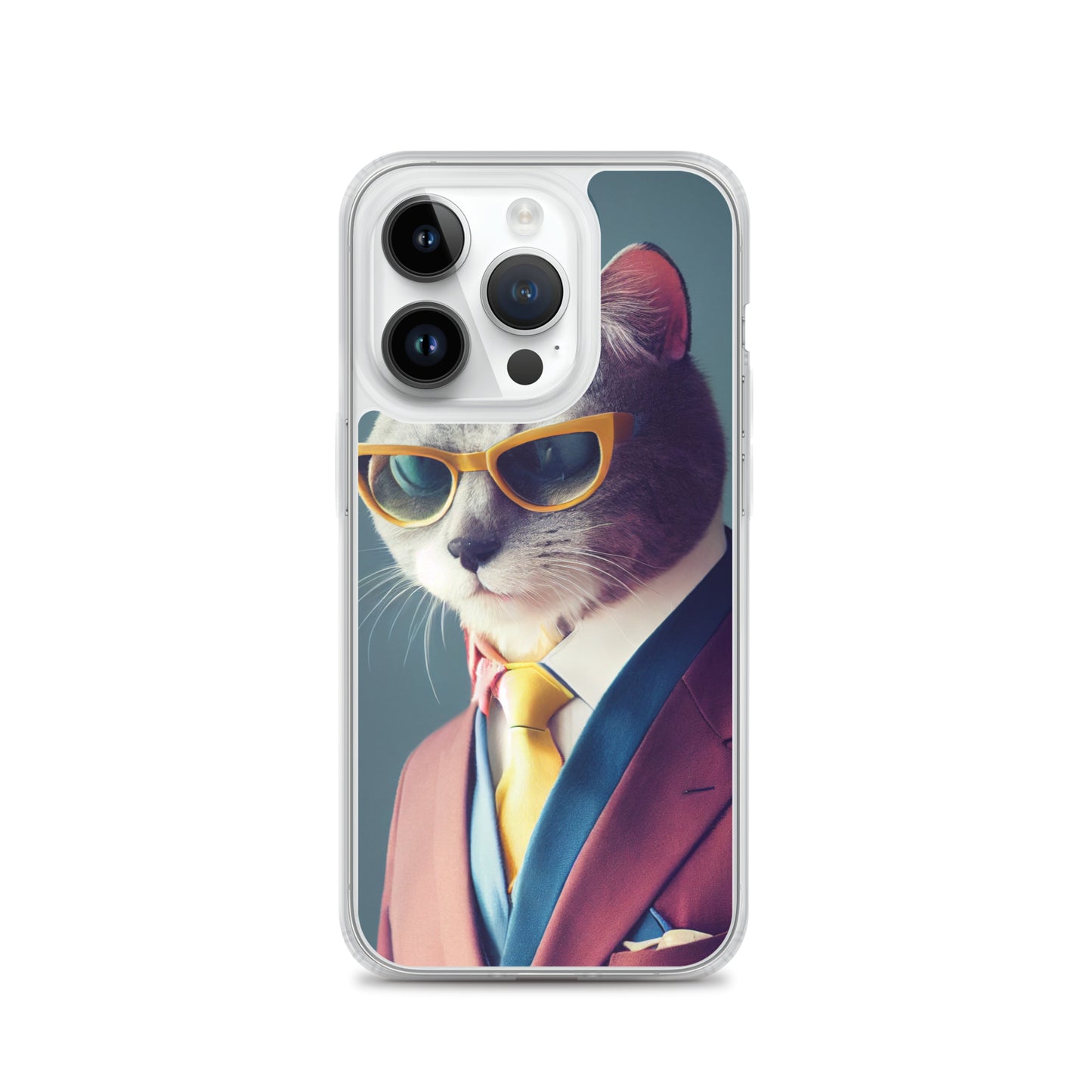 iPhone Case - Slick Business Cat in Yellow Tie