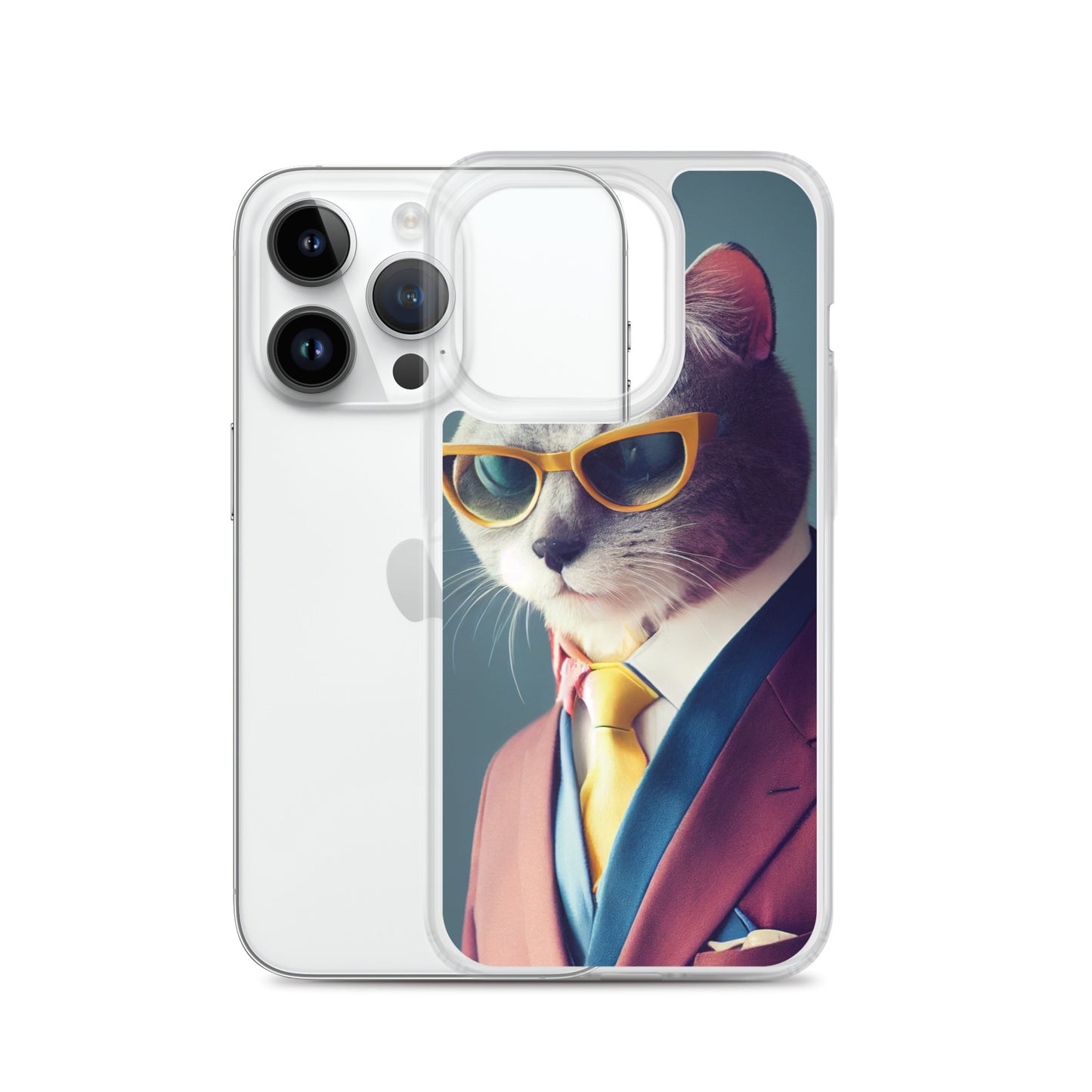 iPhone Case - Slick Business Cat in Yellow Tie