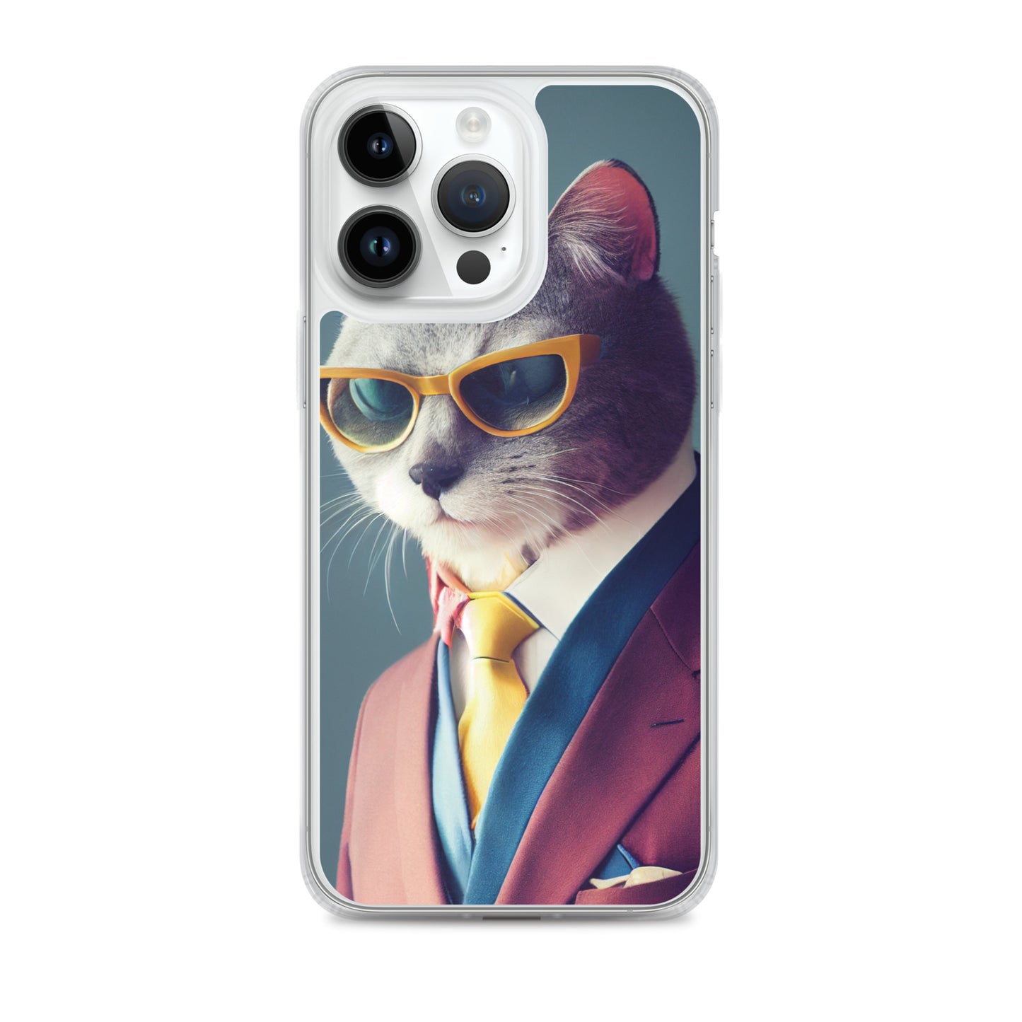 iPhone Case - Slick Business Cat in Yellow Tie