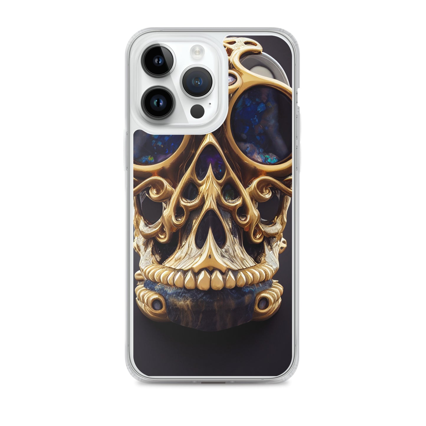 iPhone Case - Agate and Golden Skull