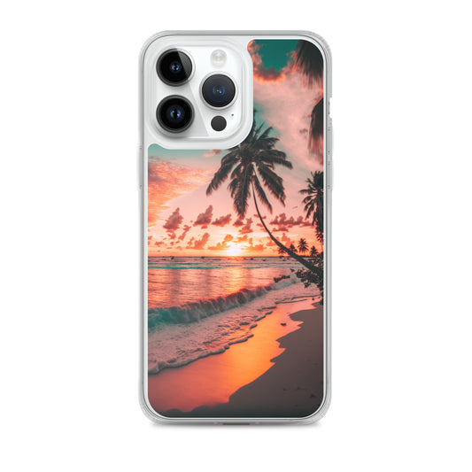 iPhone Case - Beach Life - Palm Tree at Sunset