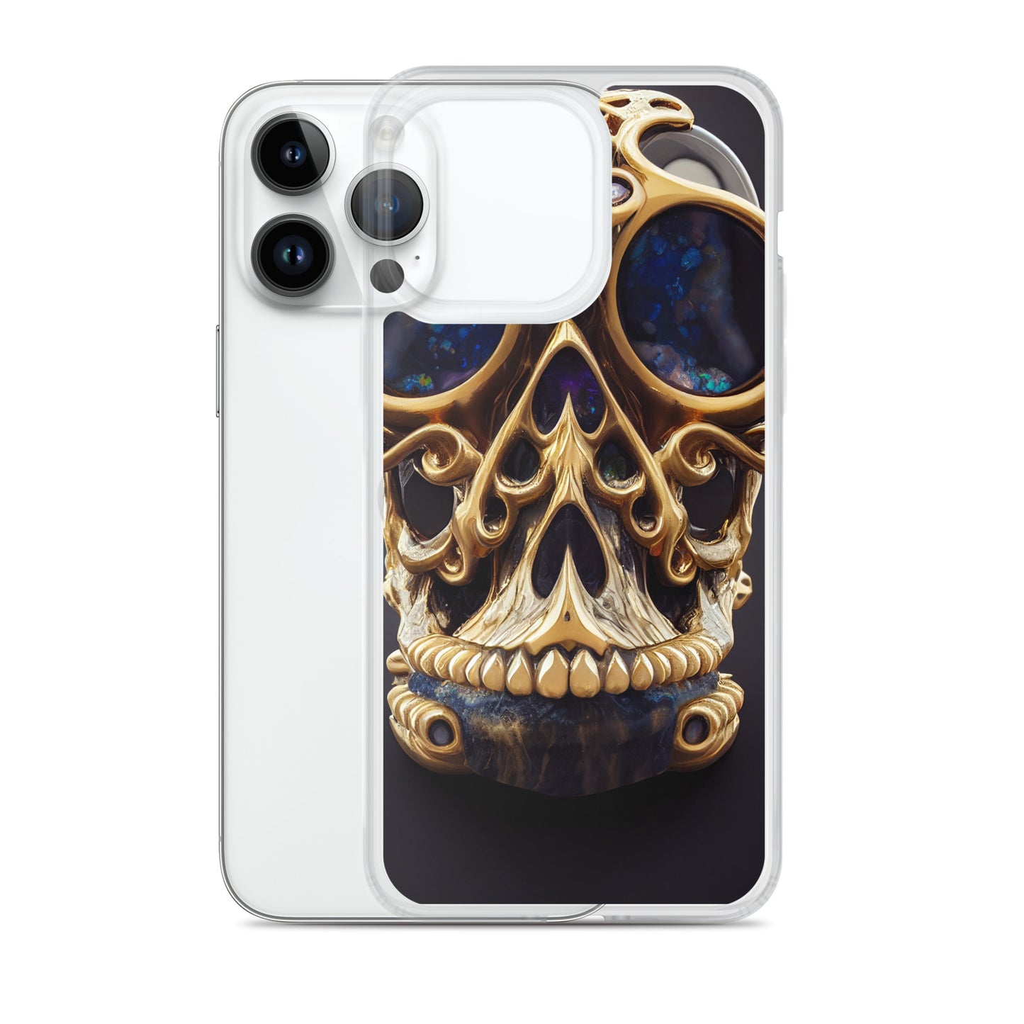 iPhone Case - Agate and Golden Skull