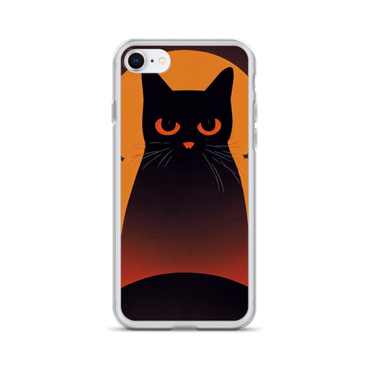 iPhone Case - Halloween Black Cat and the Moon