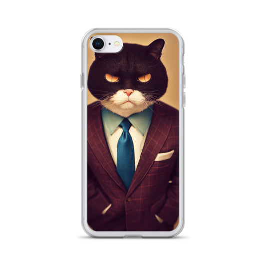 iPhone Case - Stern Business Cat Boss