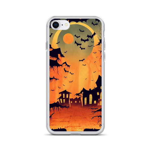 iPhone Case - Orange Halloween Moon