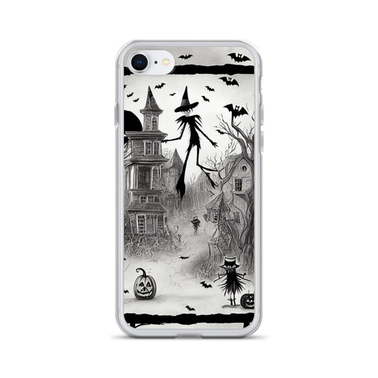 iPhone Case - Halloween is Here in Black and White