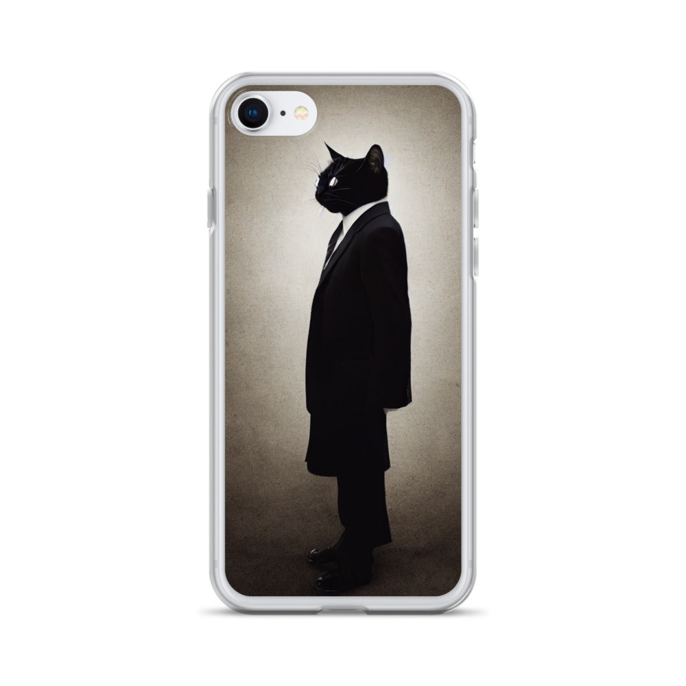 iPhone Case - Side Profile of Business Cat Boss