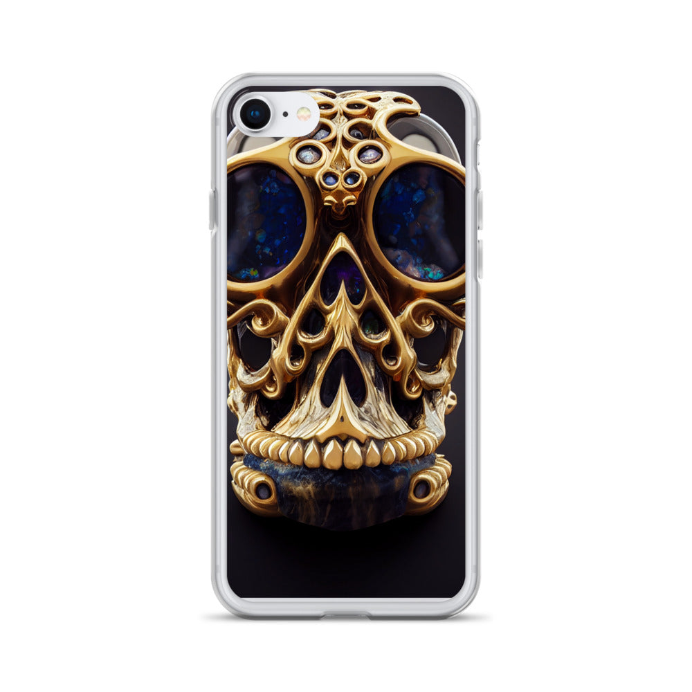 iPhone Case - Agate and Golden Skull