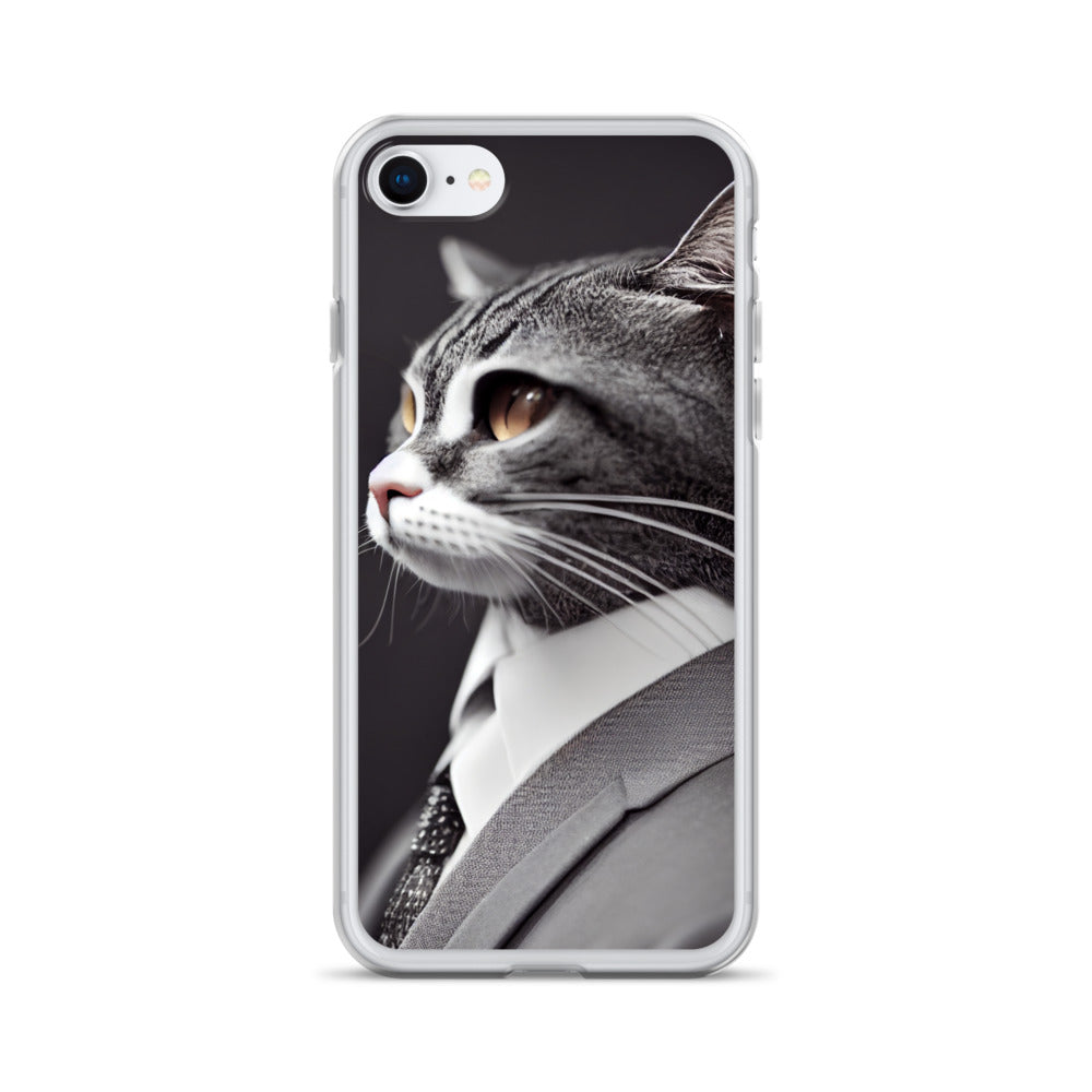 iPhone Case - Dapper Business Cat Boss