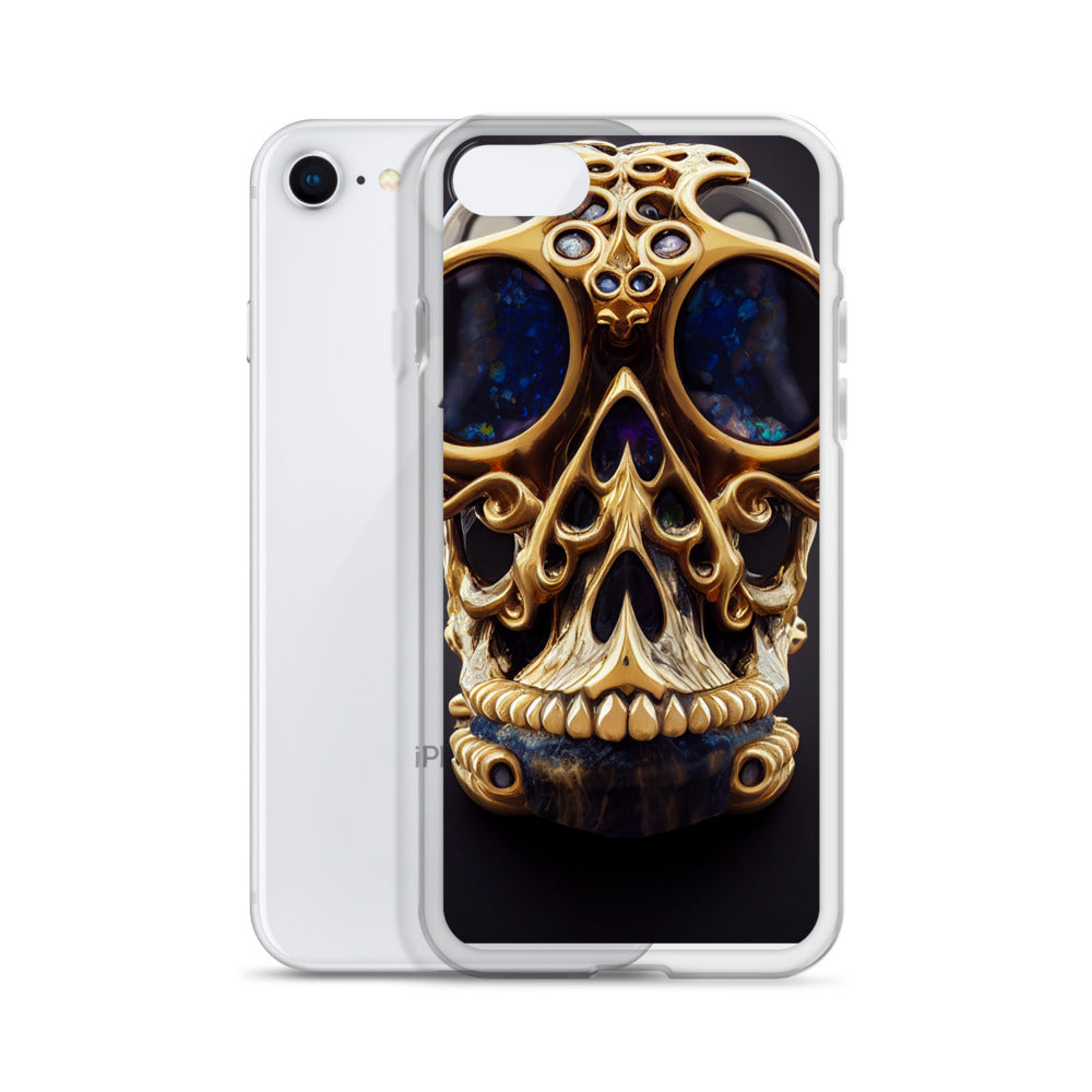 iPhone Case - Agate and Golden Skull