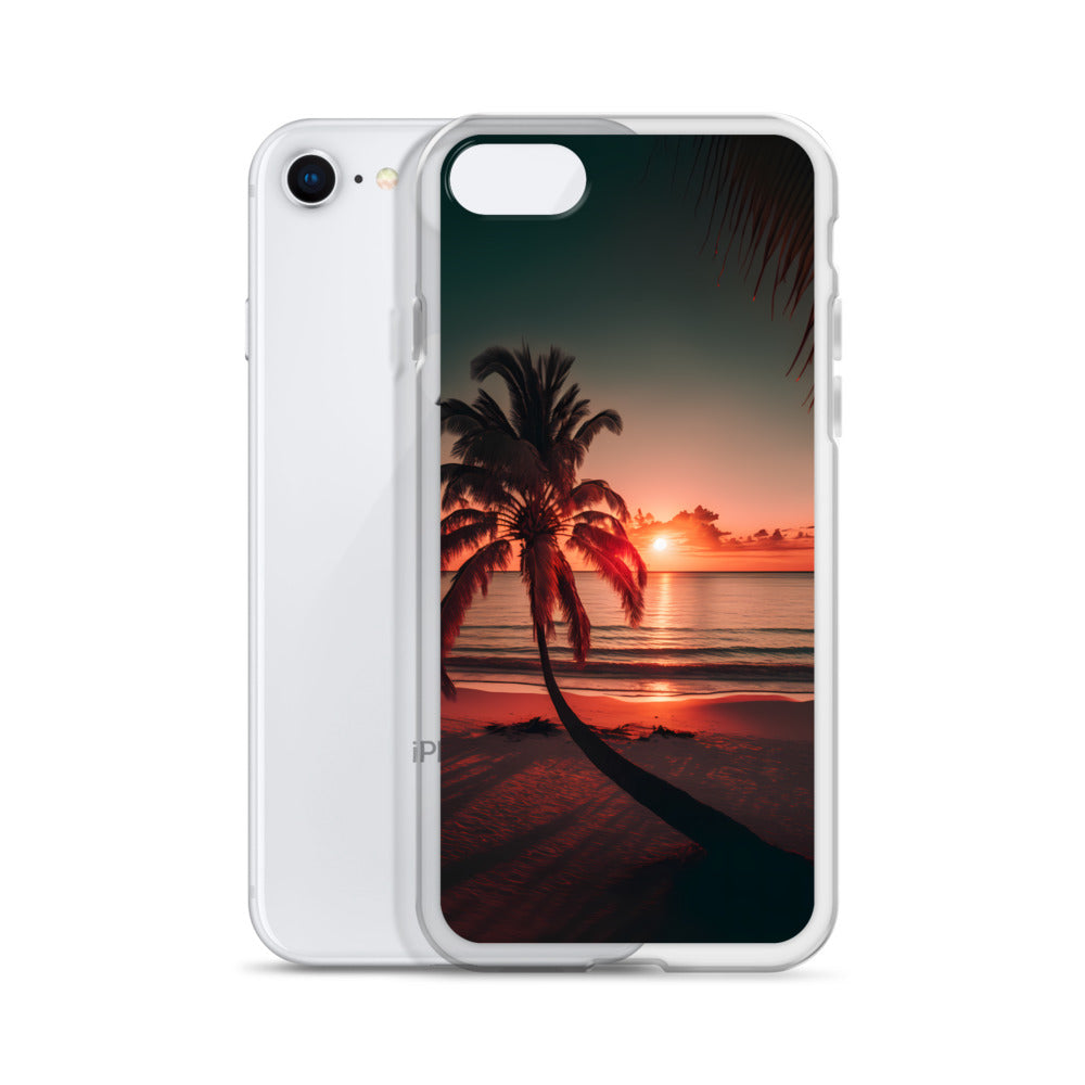 iPhone Case - Beach Life - Palm Tree at Sunset