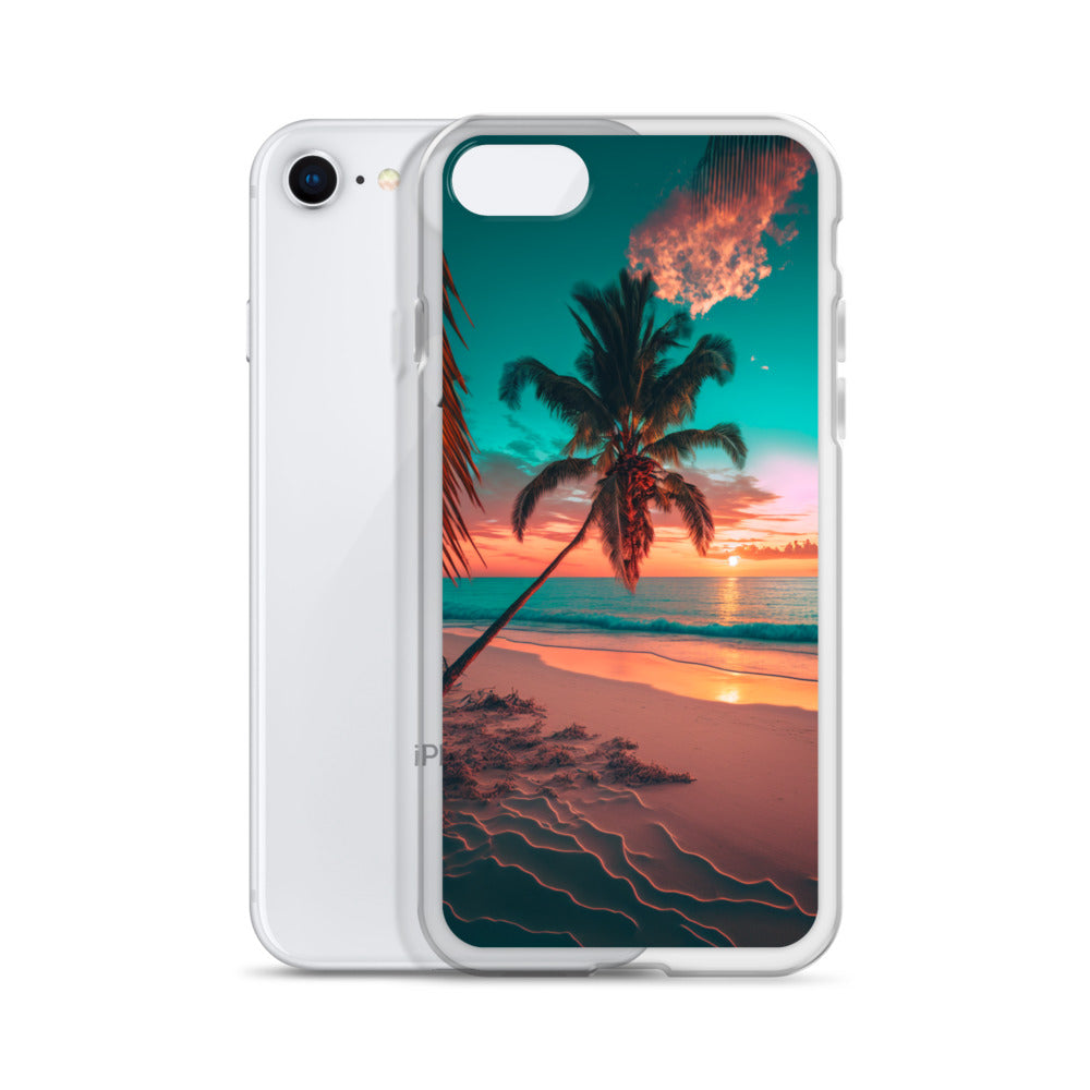 iPhone Case - Beach Life - Palm Tree at Sunset