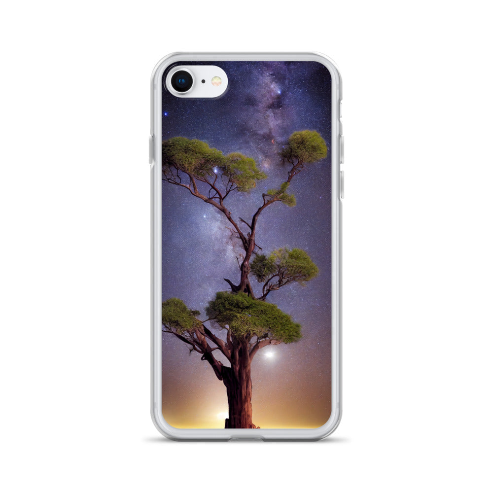 iPhone Case - African Vista - Acacia Tree Under the Milky Way