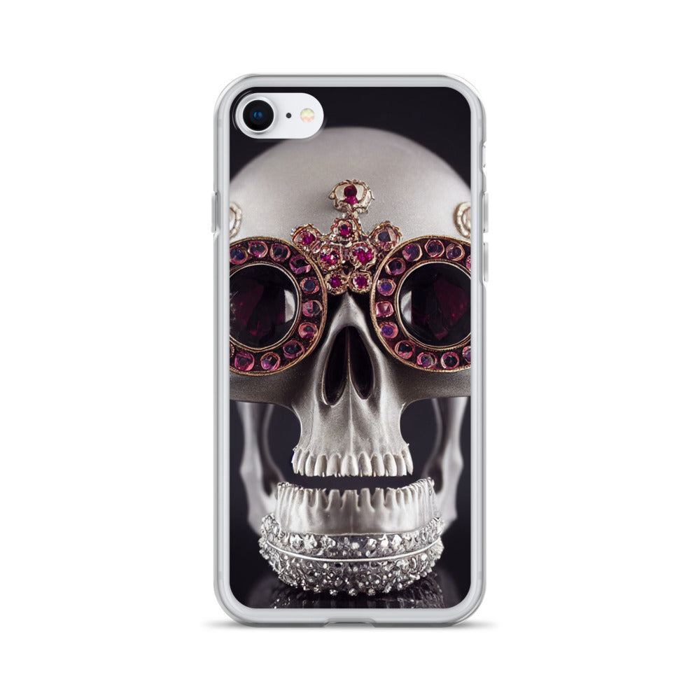 iPhone Case - Ornate Ruby Eyed Skull