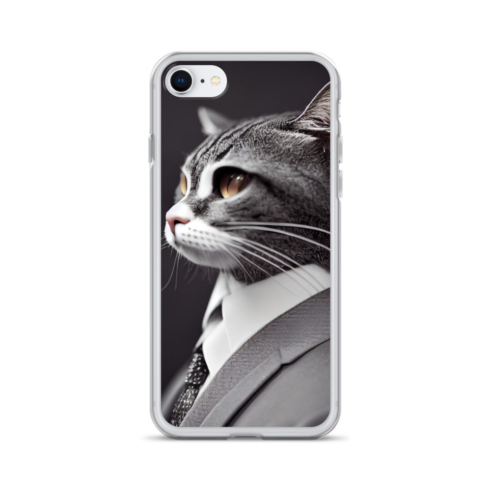 iPhone Case - Dapper Business Cat Boss