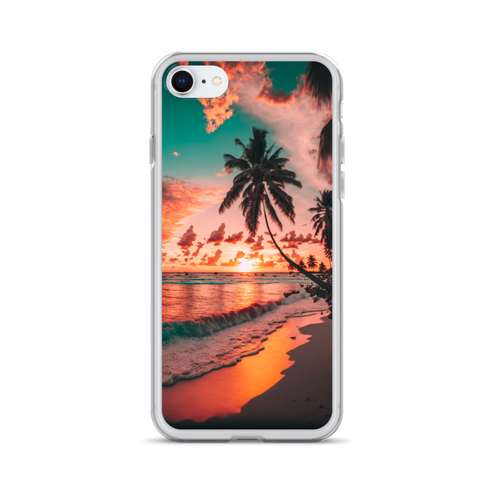 iPhone Case - Beach Life - Palm Tree at Sunset