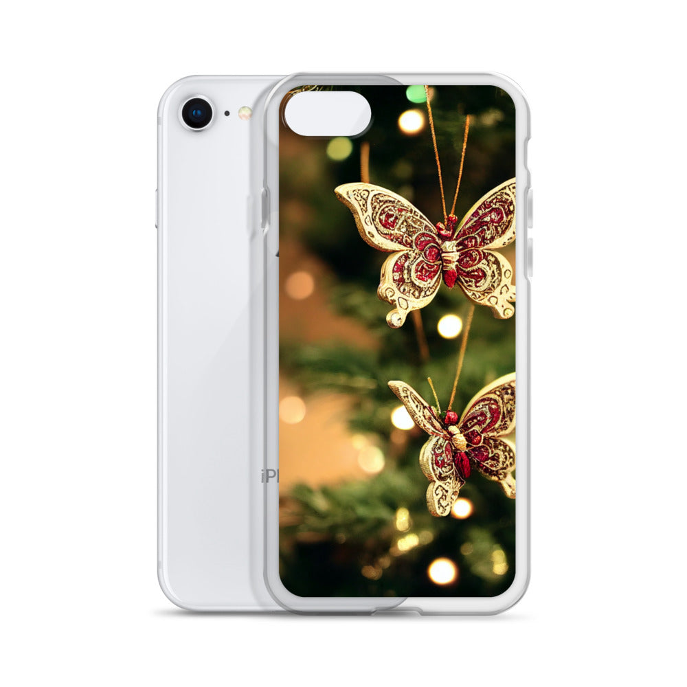 iPhone Case - Butterfly Christmas Ornaments