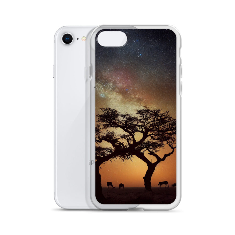 iPhone Case - African Vista - Acacia Under the Milky Way