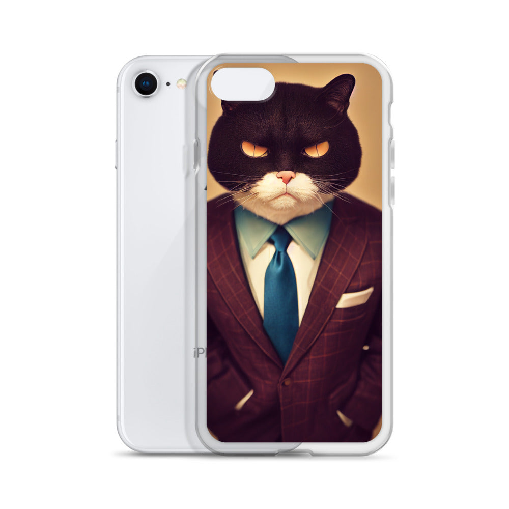 iPhone Case - Stern Business Cat Boss