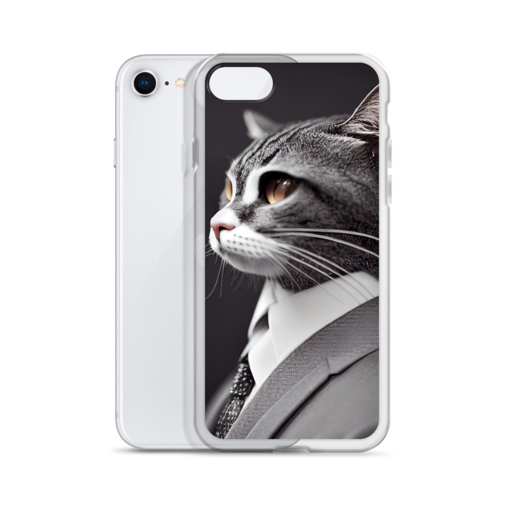 iPhone Case - Dapper Business Cat Boss