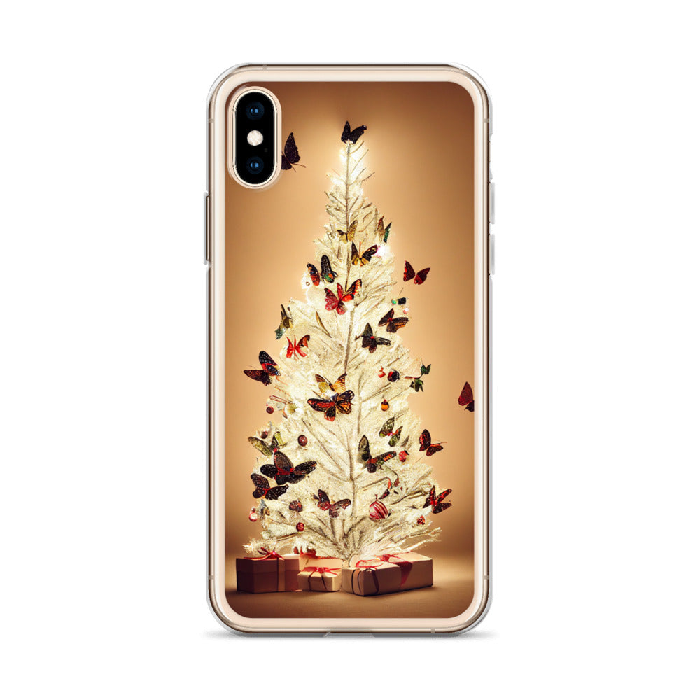 iPhone Case - Butterfly Christmas Tree