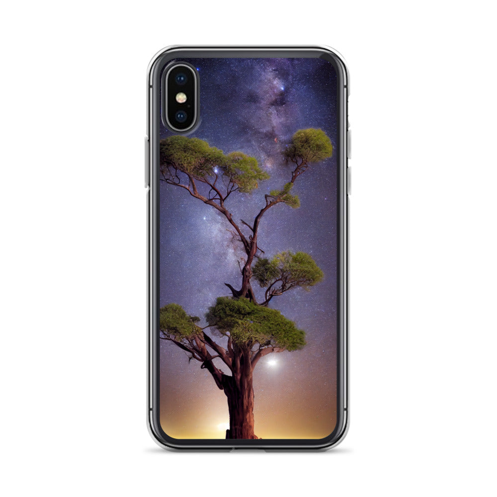 iPhone Case - African Vista - Acacia Tree Under the Milky Way