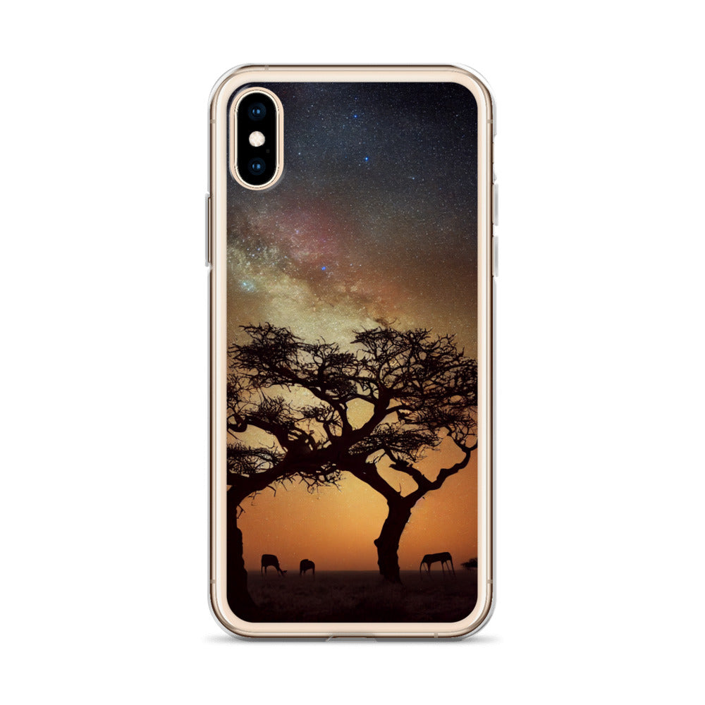 iPhone Case - African Vista - Acacia Under the Milky Way