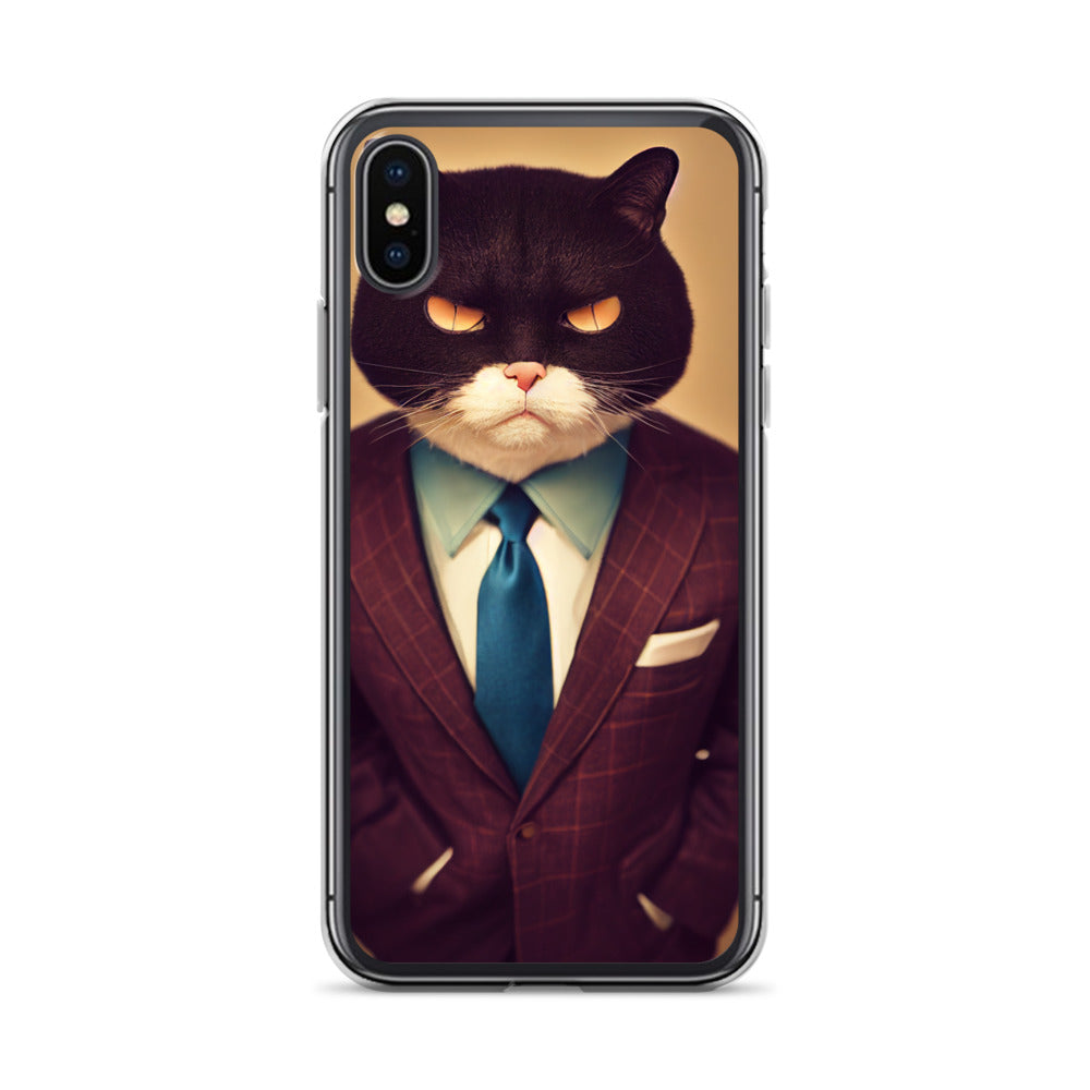 iPhone Case - Stern Business Cat Boss