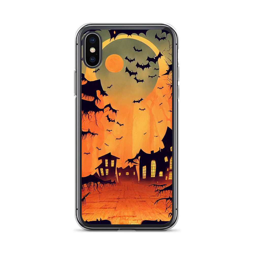 iPhone Case - Orange Halloween Moon