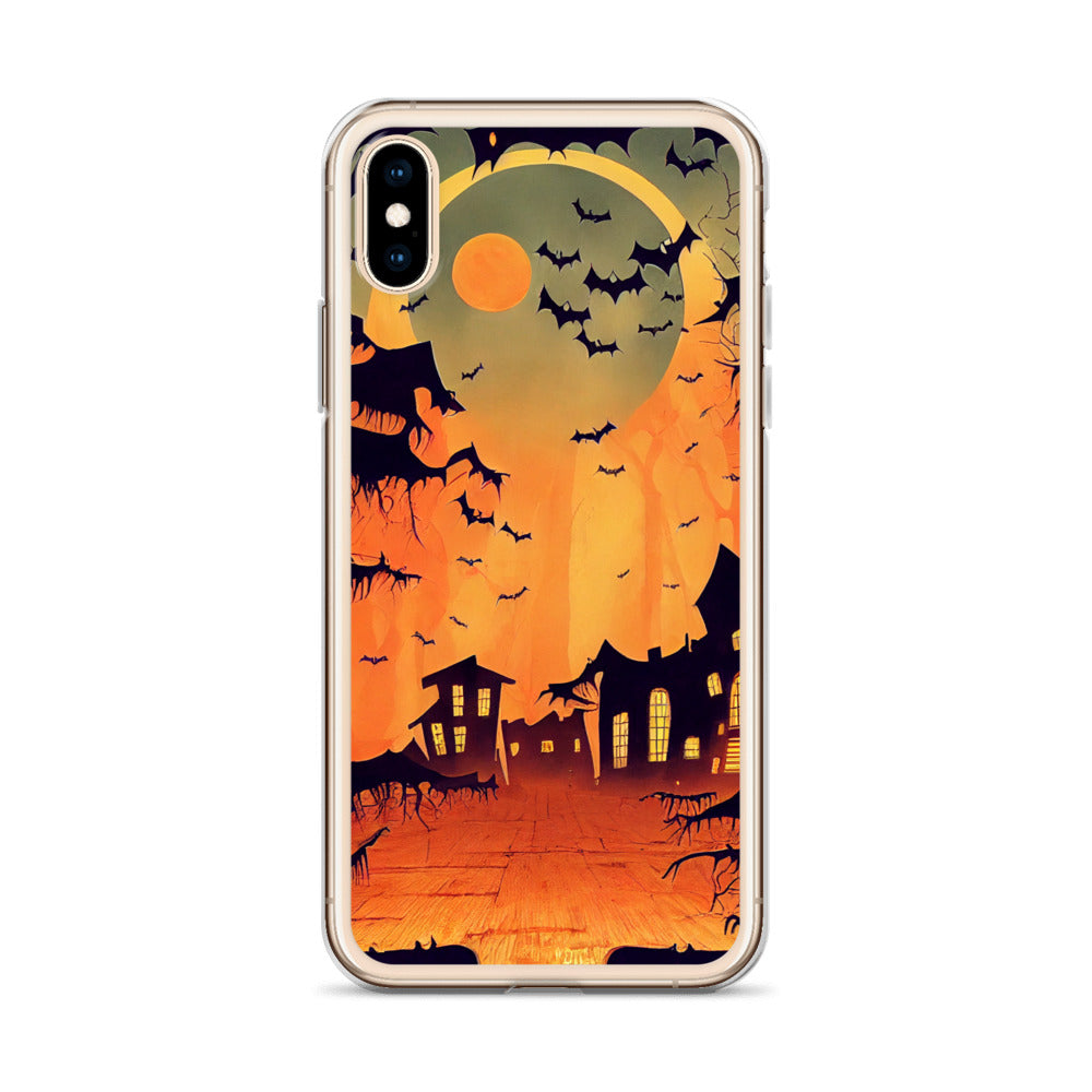 iPhone Case - Orange Halloween Moon