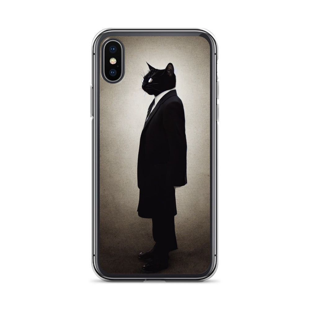 iPhone Case - Side Profile of Business Cat Boss