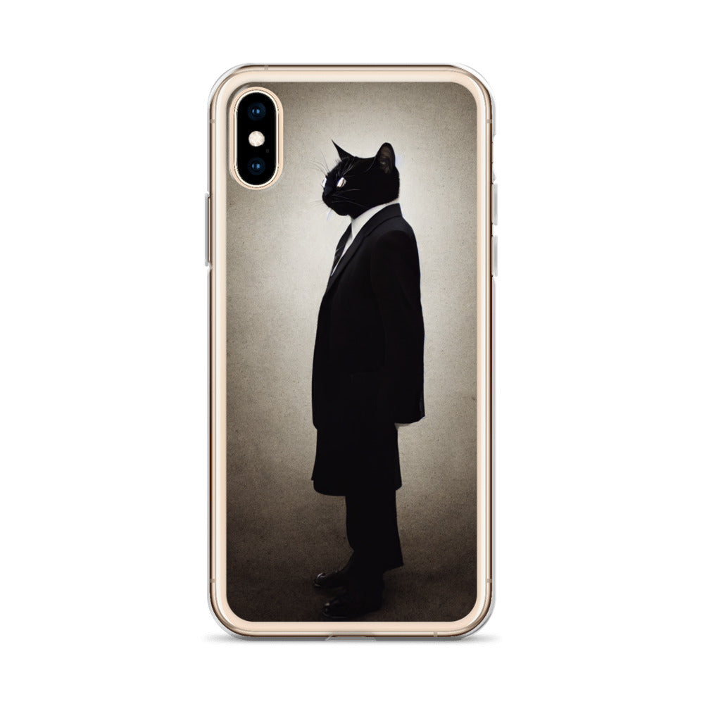 iPhone Case - Side Profile of Business Cat Boss