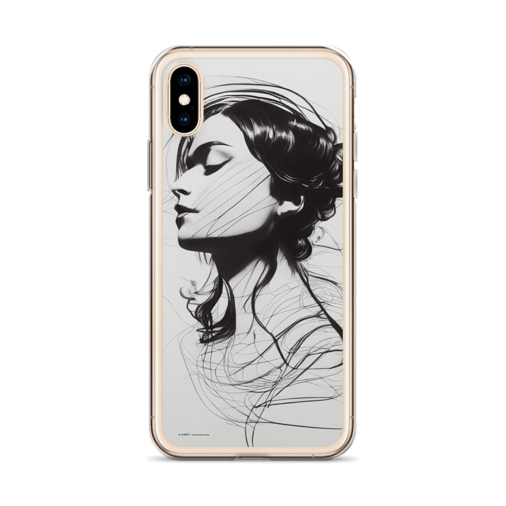 iPhone Case - Line Drawing of Woman's Profile