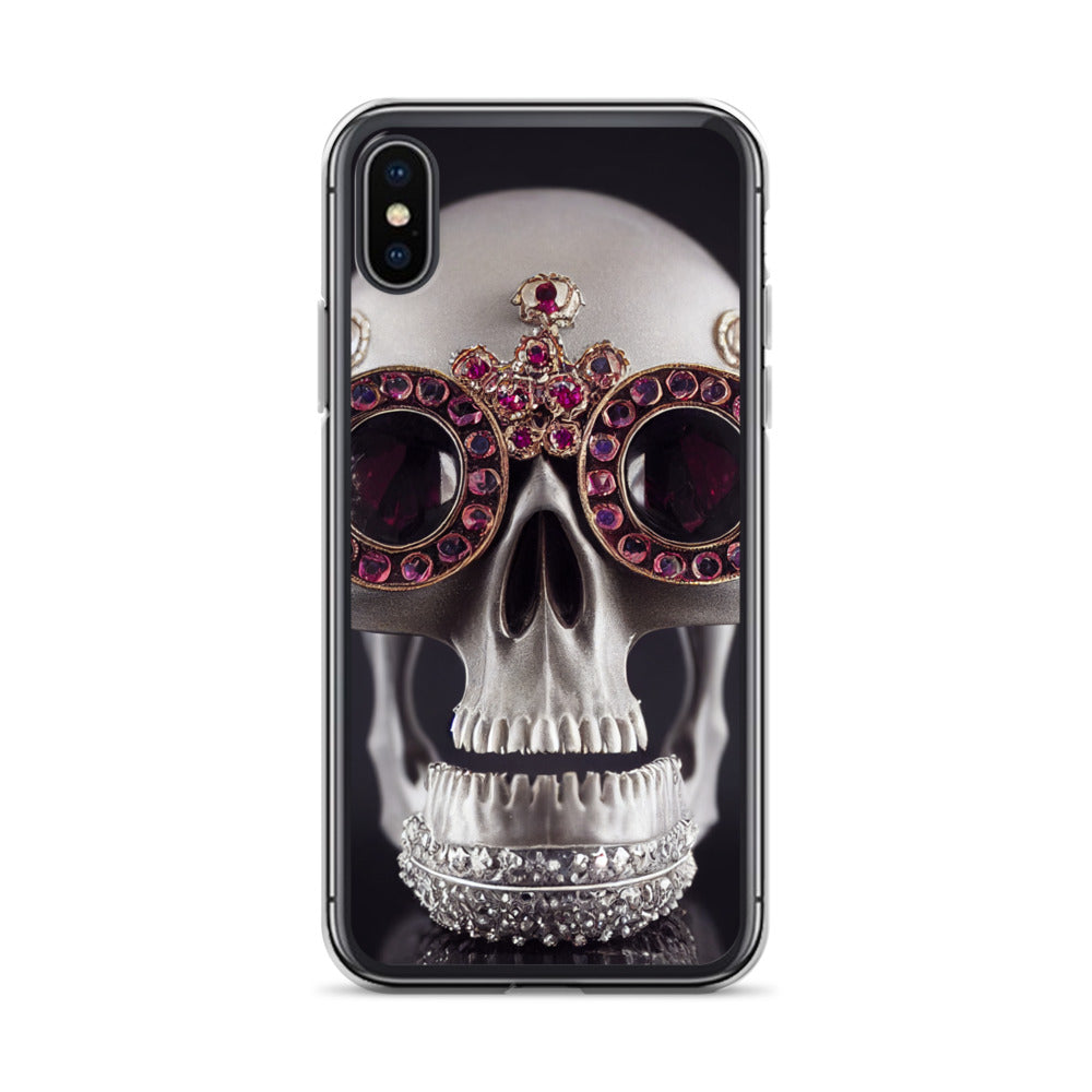 iPhone Case - Ornate Ruby Eyed Skull