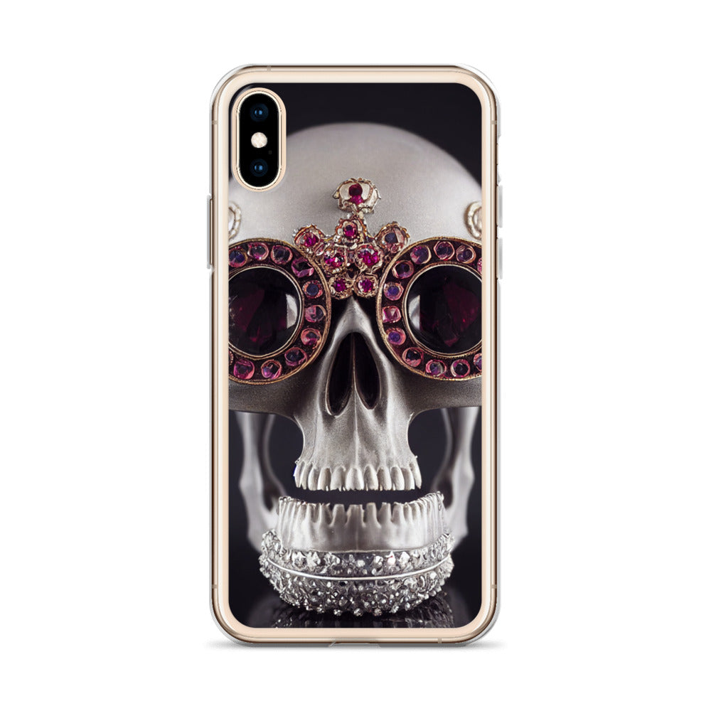 iPhone Case - Ornate Ruby Eyed Skull