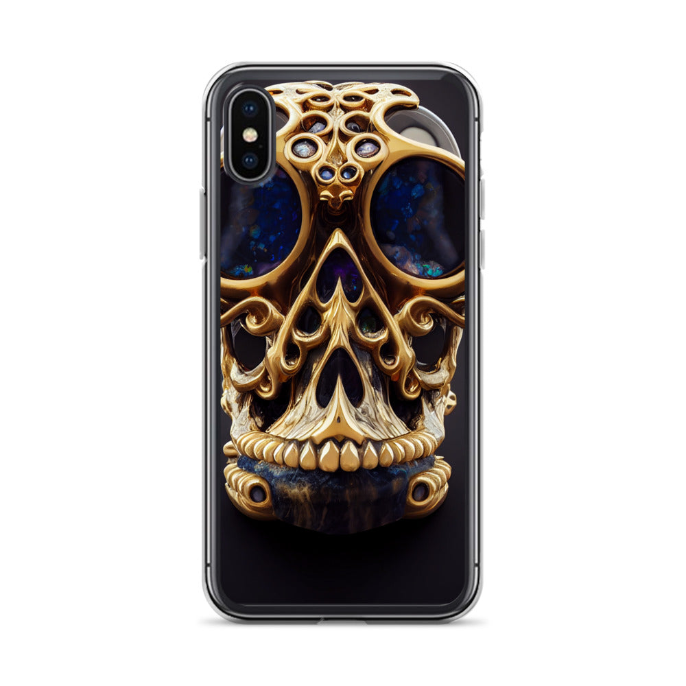 iPhone Case - Agate and Golden Skull