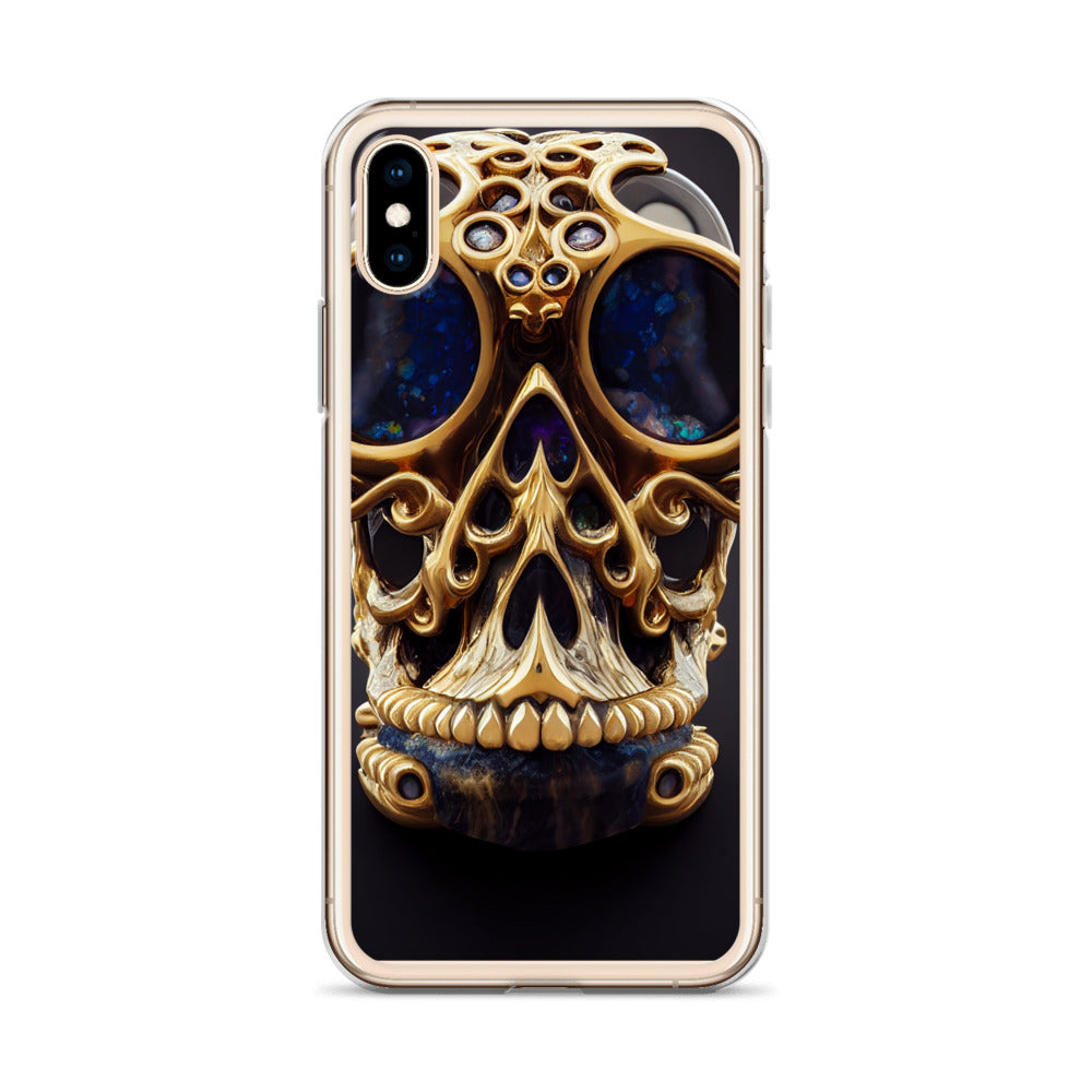 iPhone Case - Agate and Golden Skull