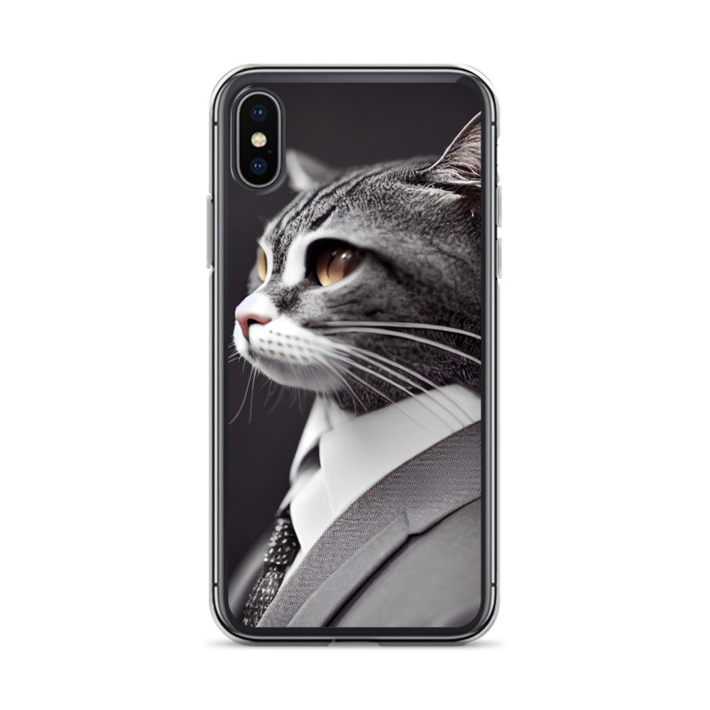 iPhone Case - Dapper Business Cat Boss