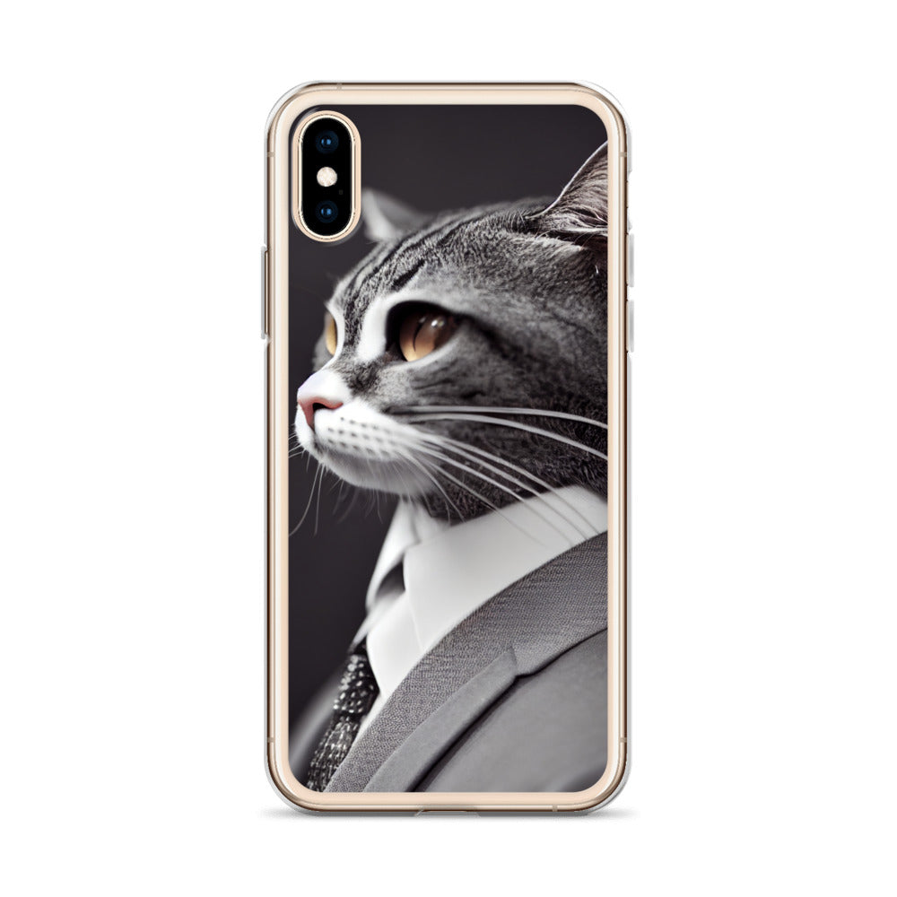 iPhone Case - Dapper Business Cat Boss